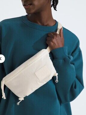 The North Face Never Stop Lumbar Pack in White Dune